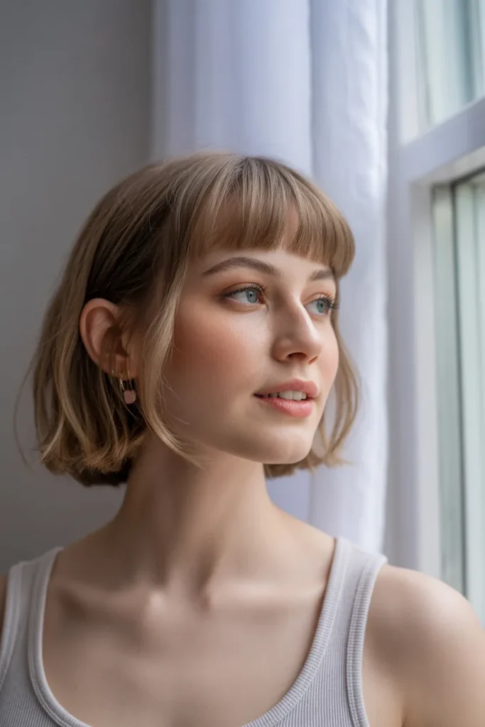 The Curtain Bang Bob That Changes Your Whole Face