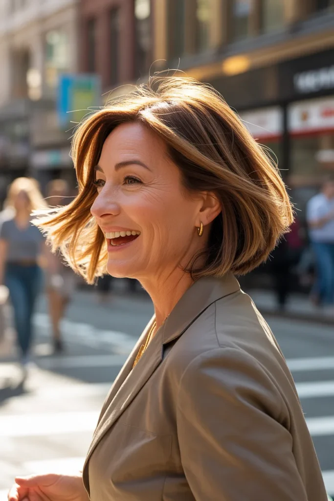 The Layered Bob That Moves Like You're 35 Again