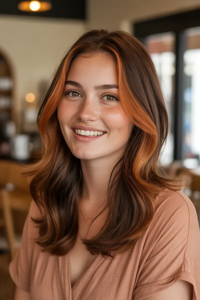 The Lived-In Copper Gloss For Round Face Girls