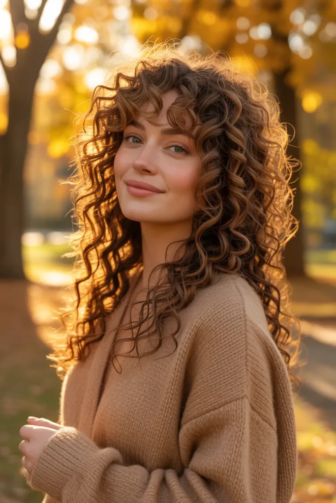 The Long Layered Hairstyle Curly Hair Owns in Fall
