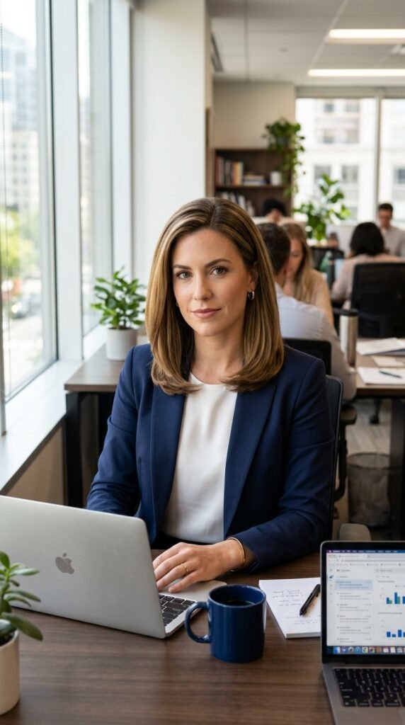 The Office-Ready Retro Blowout With Serious Polish