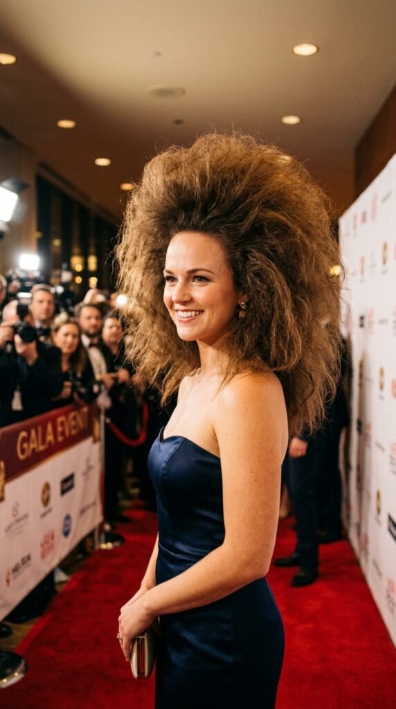 The Over-Teased Volume That Swallowed Her Face