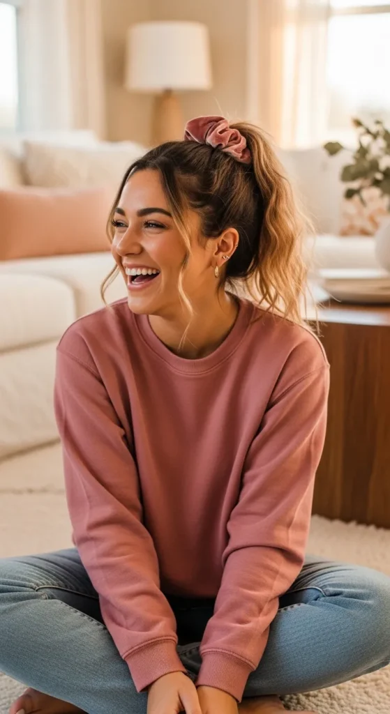 The Scrunchie Ponytail Fine Hair Actually Pulls Off