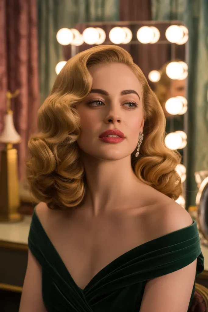 Timeless Blonde Hollywood Waves That Embody Old Money Hairstyles