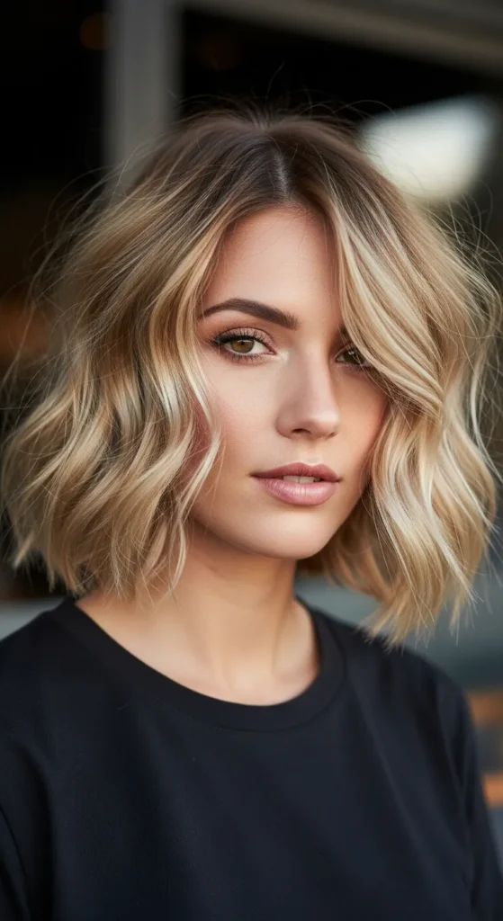 Tousled Wavy Bob