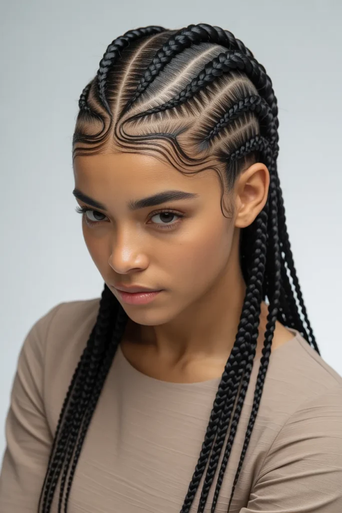 Tribal Pattern Cornrows
