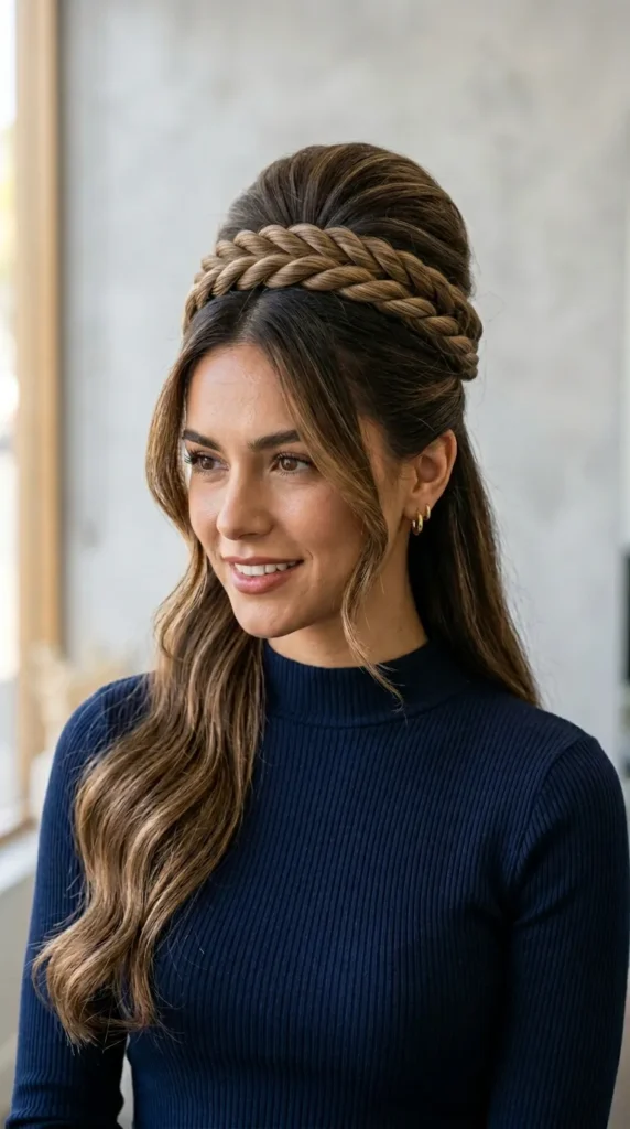 Twisted Crown Beehive