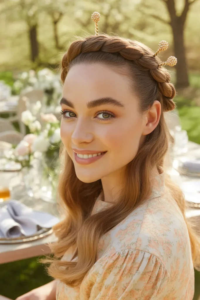 Twisted Half-Up Crown