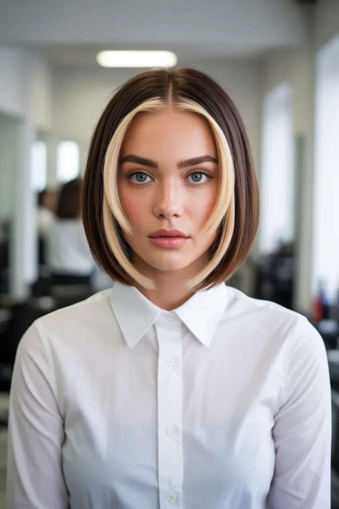 Undercut Bob With Face-Framing Money Pieces