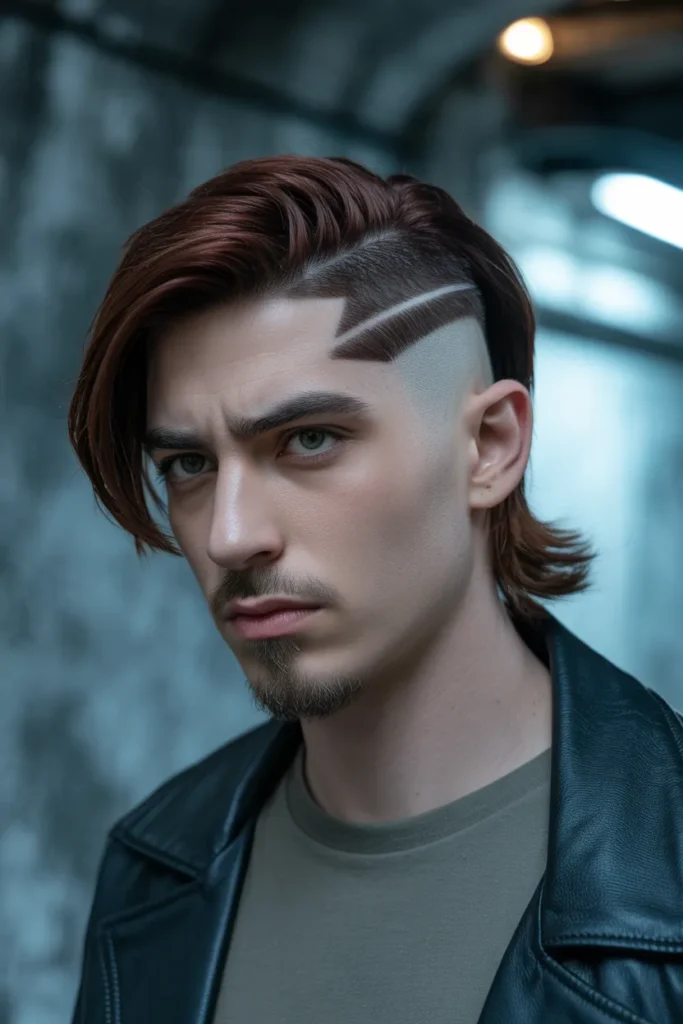 Undercut Subtle Mullet Men Modern Edge