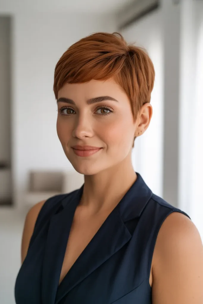 Very Short Hairstyles for Round Faces That Slim Instantly
