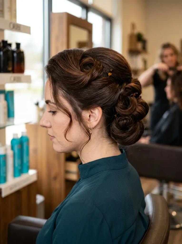 Vintage Rolled Updo