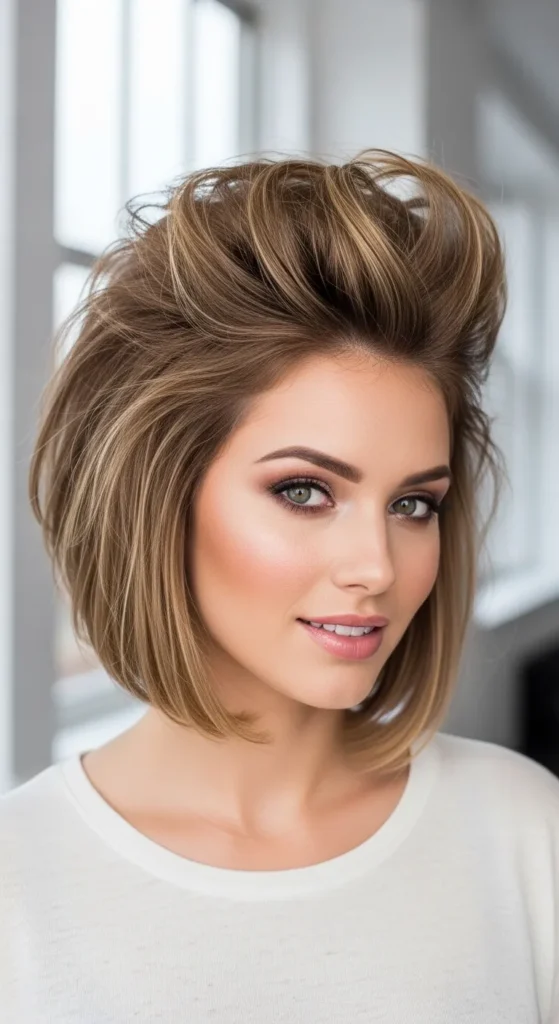 Voluminous Crown Bob