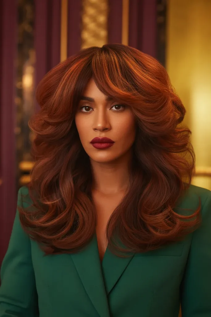 Voluminous Long Shag With Root Lift for Maximum Impact