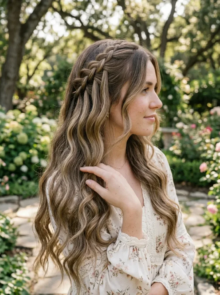 Waterfall Braid Style