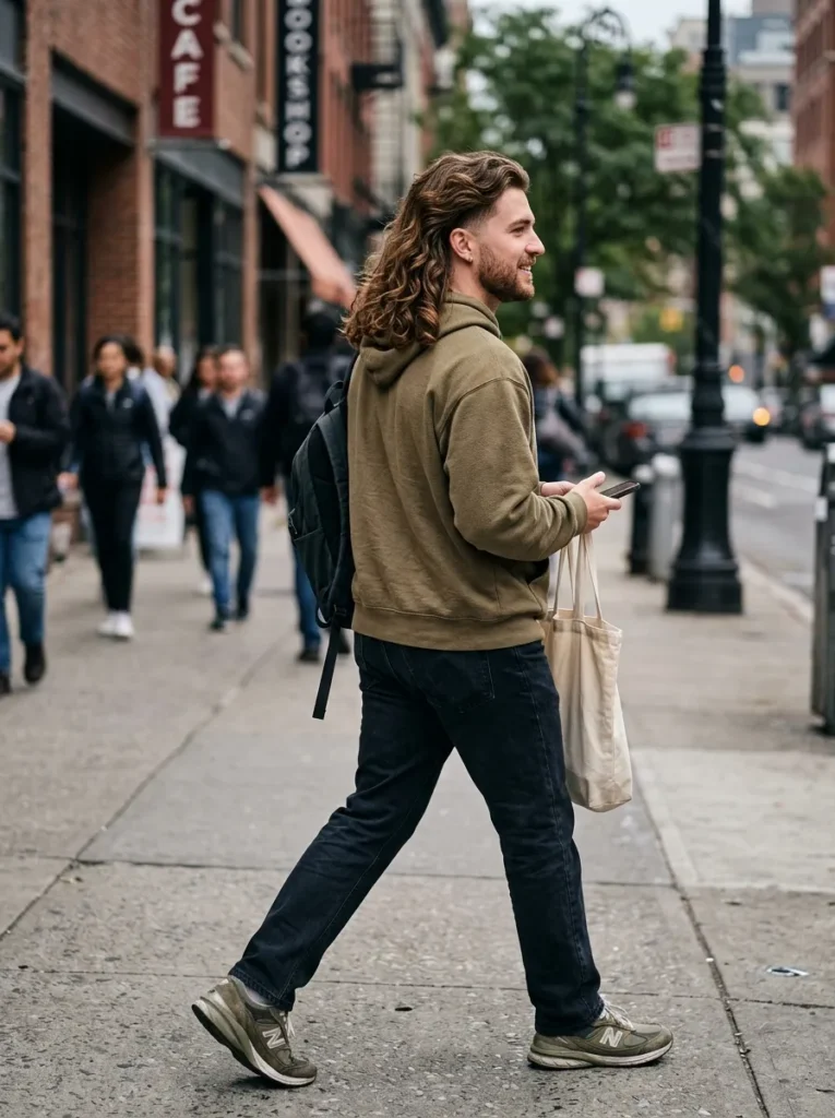 Wavy Mullet Hairstyle