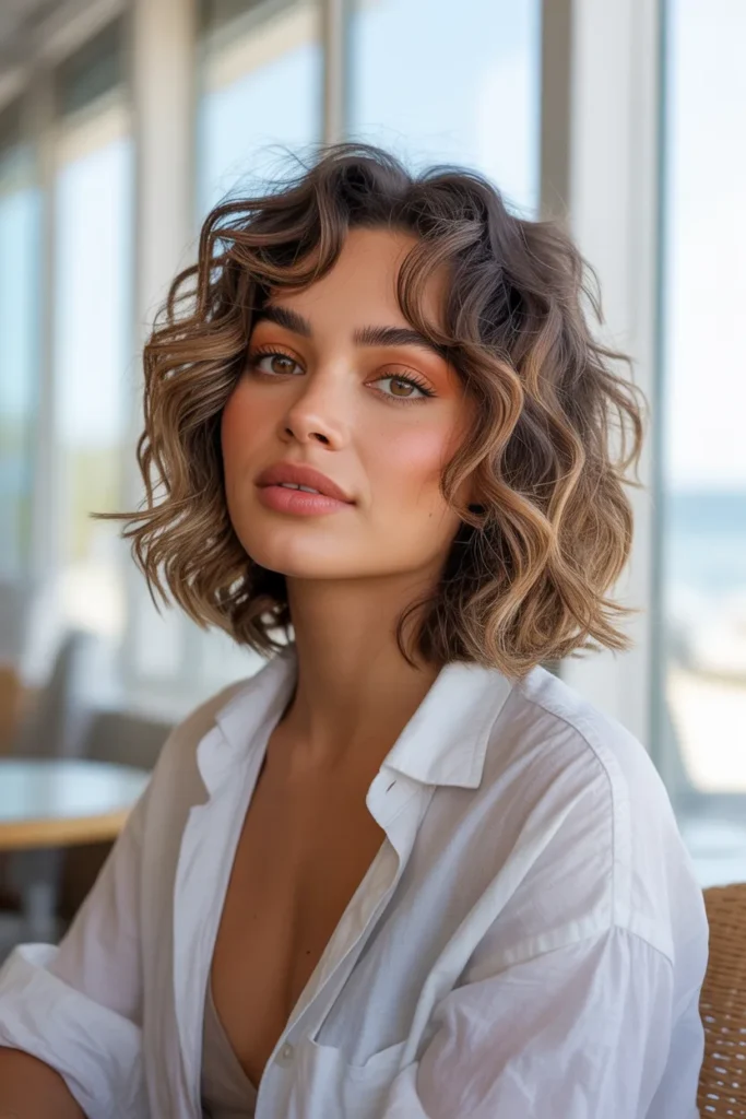 Wavy Wolf Cut for Medium Length Hair With Texture