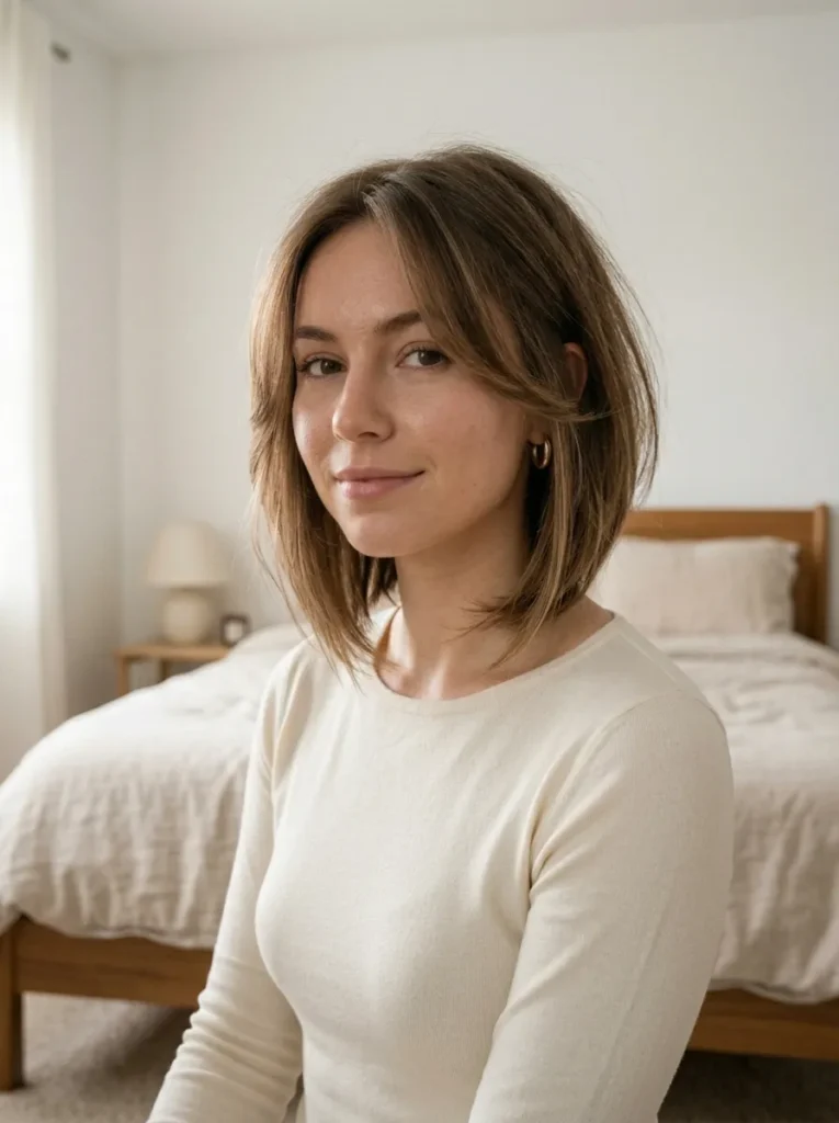 Wispy Feathered Ends Bob