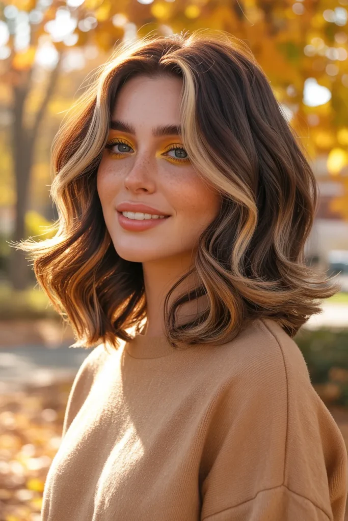 Wolf Cut With Money Piece Highlights for Instant Glow