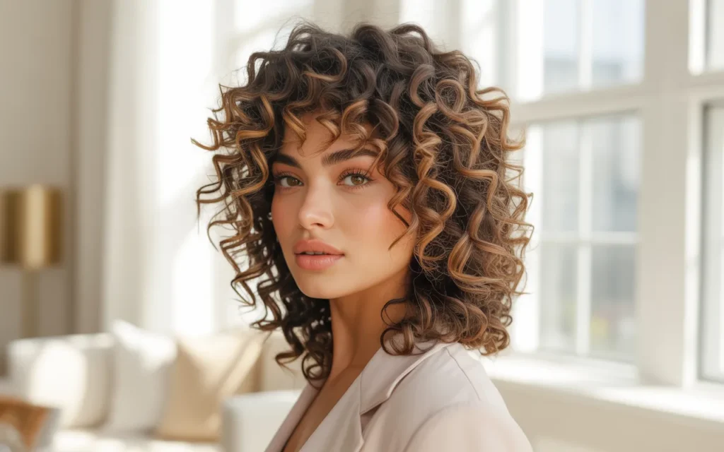curly wolf cut
