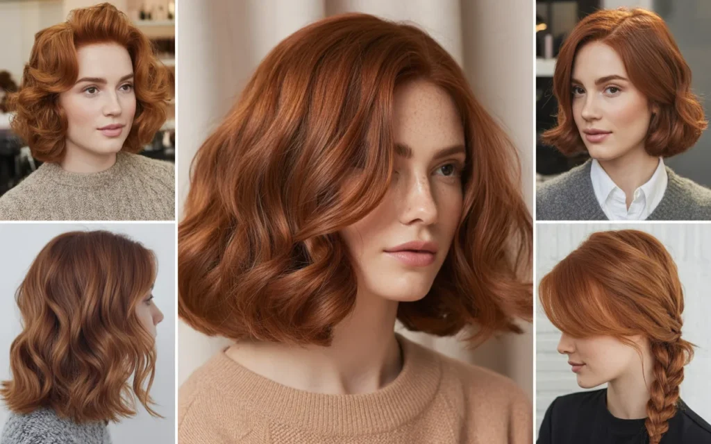 ginger brown hairstyles