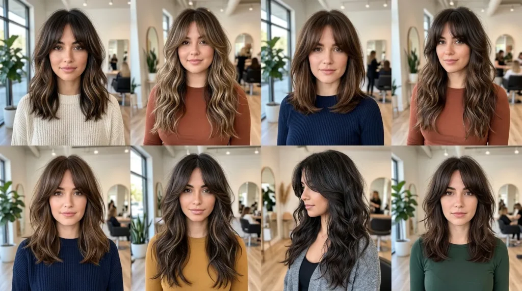 haircuts with curtain bangs