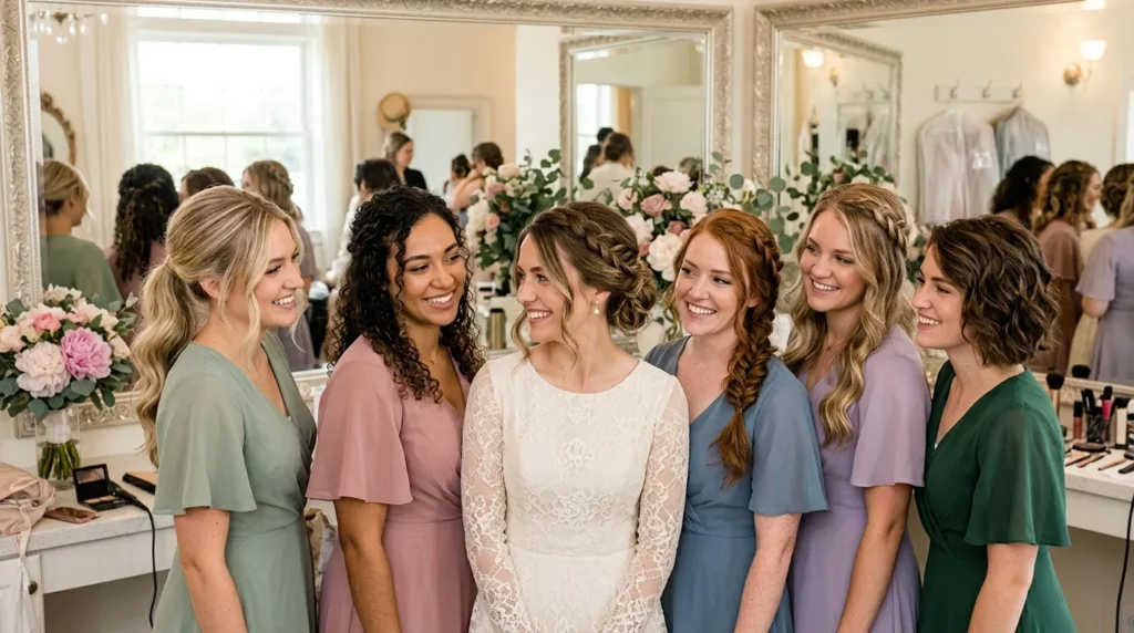hairstyles for bridesmaids