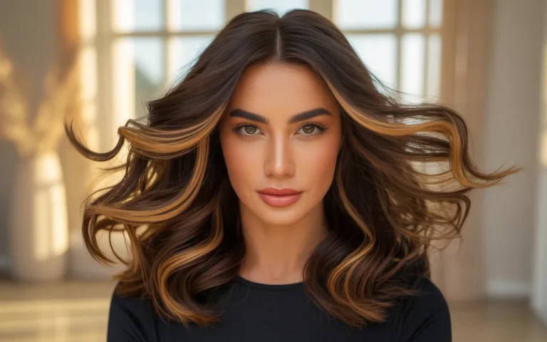 hairstyles streaky highlights