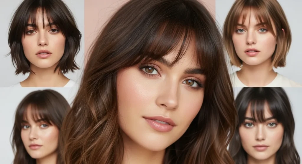 hairstyles wispy bangs