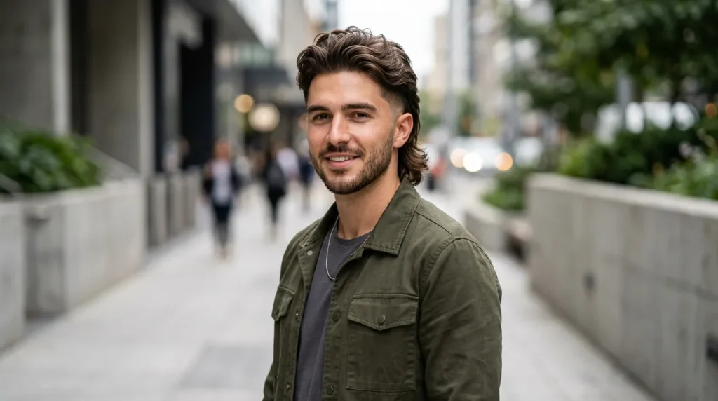 modern mullet hairstyles men