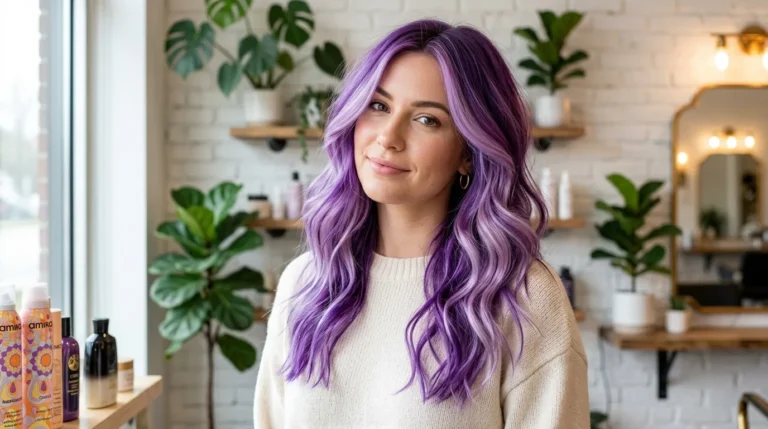 purple hair hairstyles