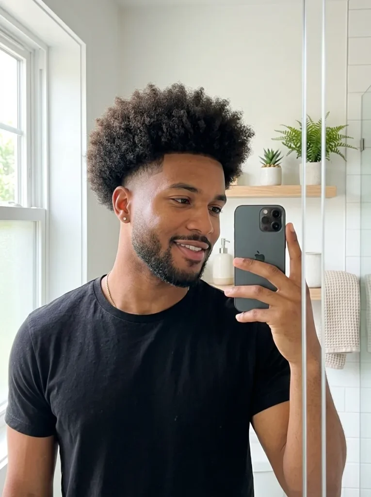 Afro Fade Haircut Men