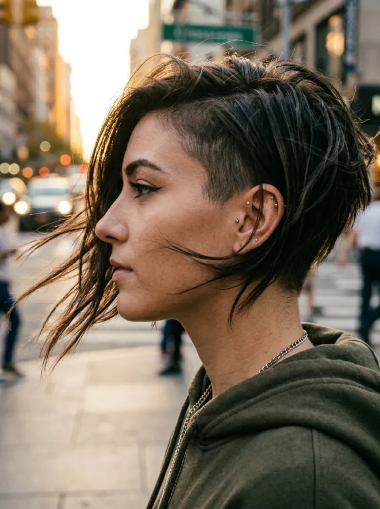 Asymmetrical Short Crop