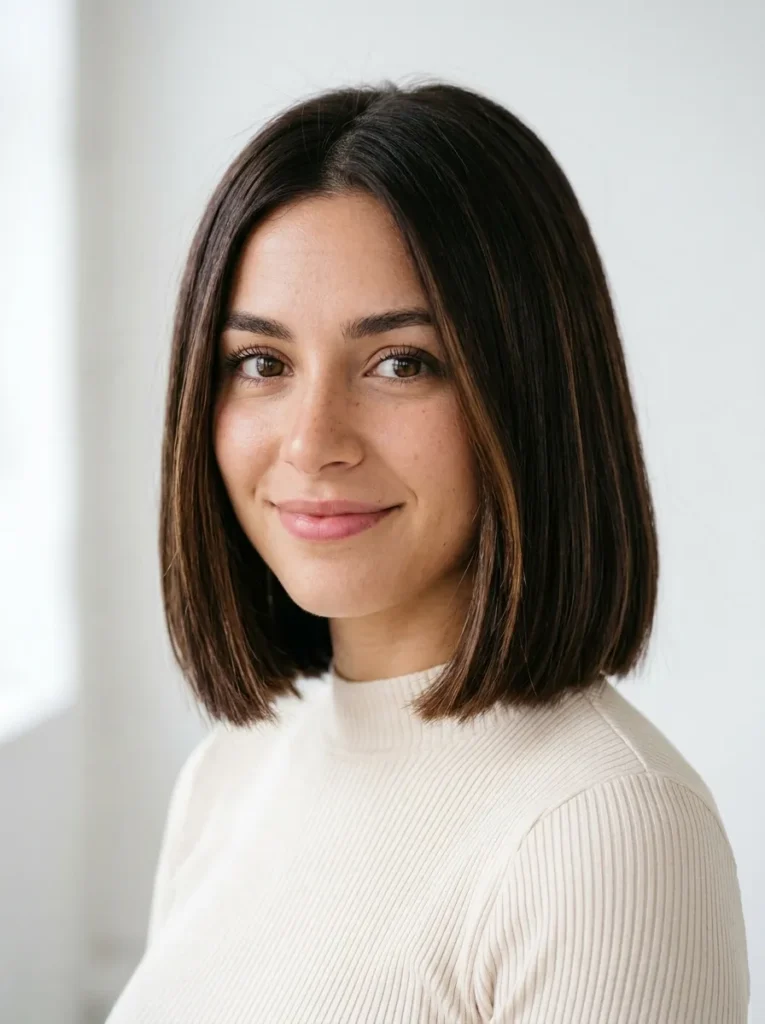 Balayage Chocolate Bob