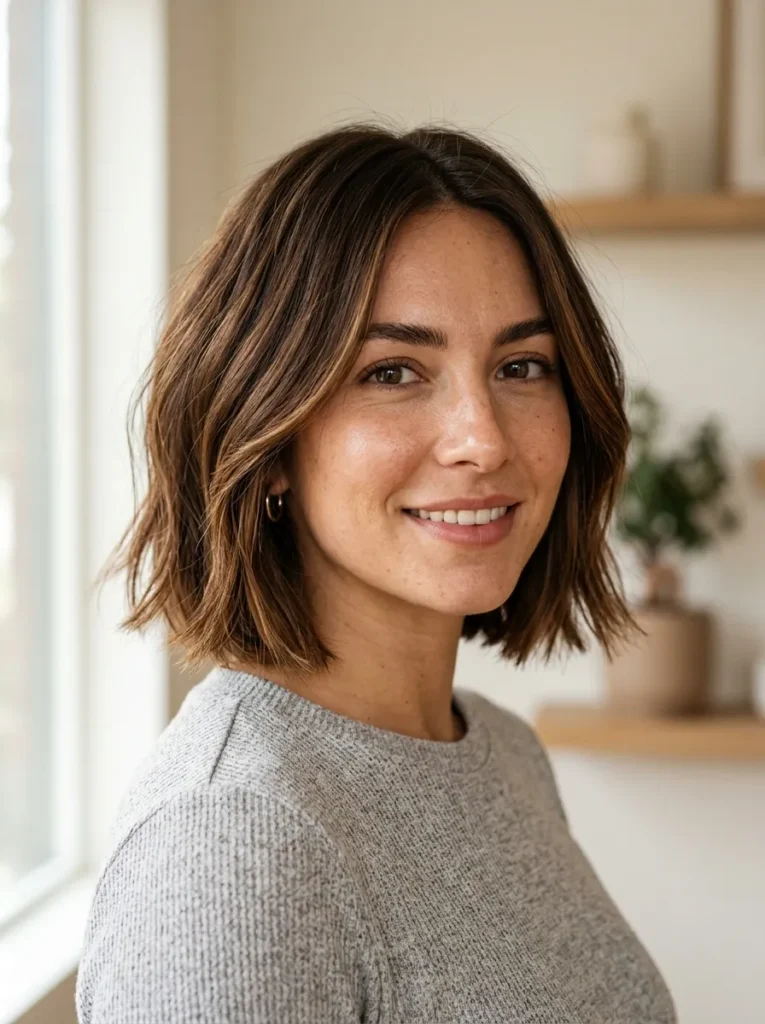 Balayage Chocolate Bob