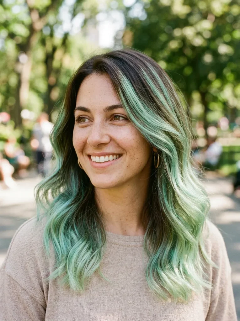Balayage Mint Layers