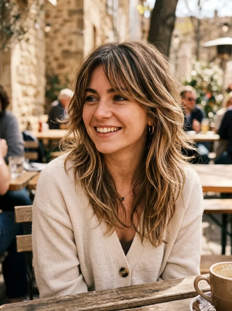 Balayage Wolf Cut Layers