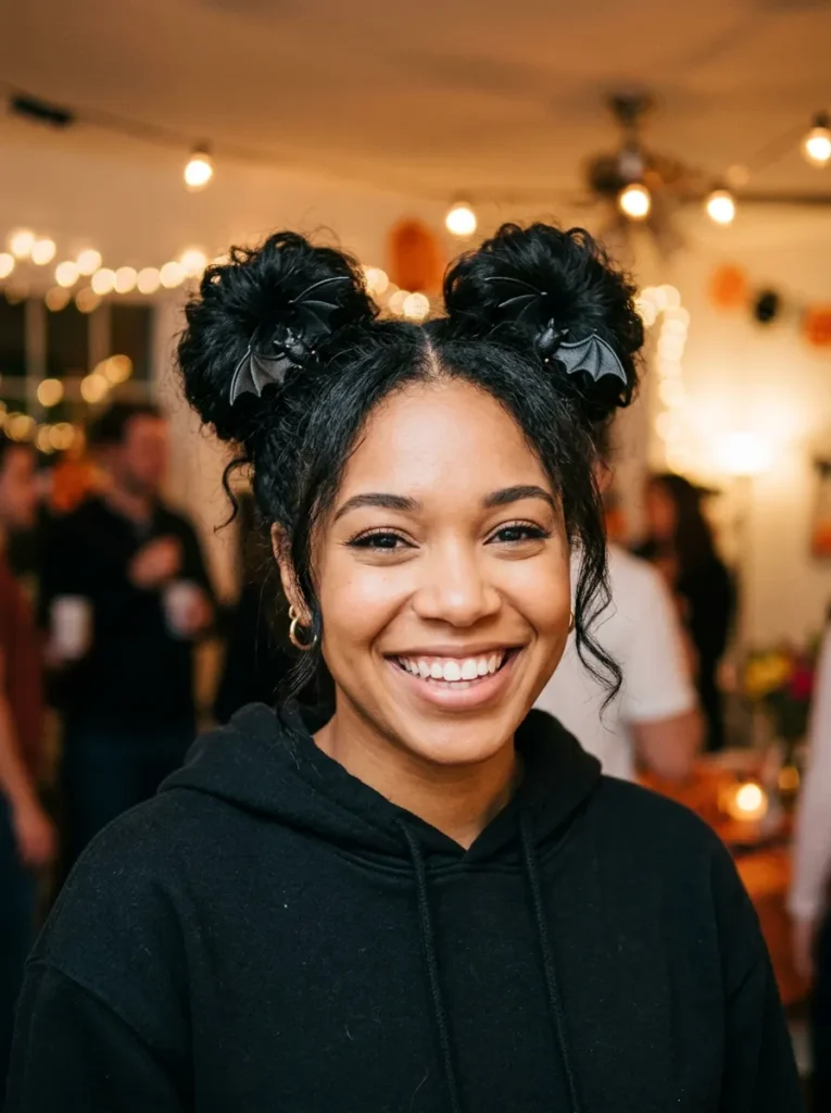 Bat Space Buns