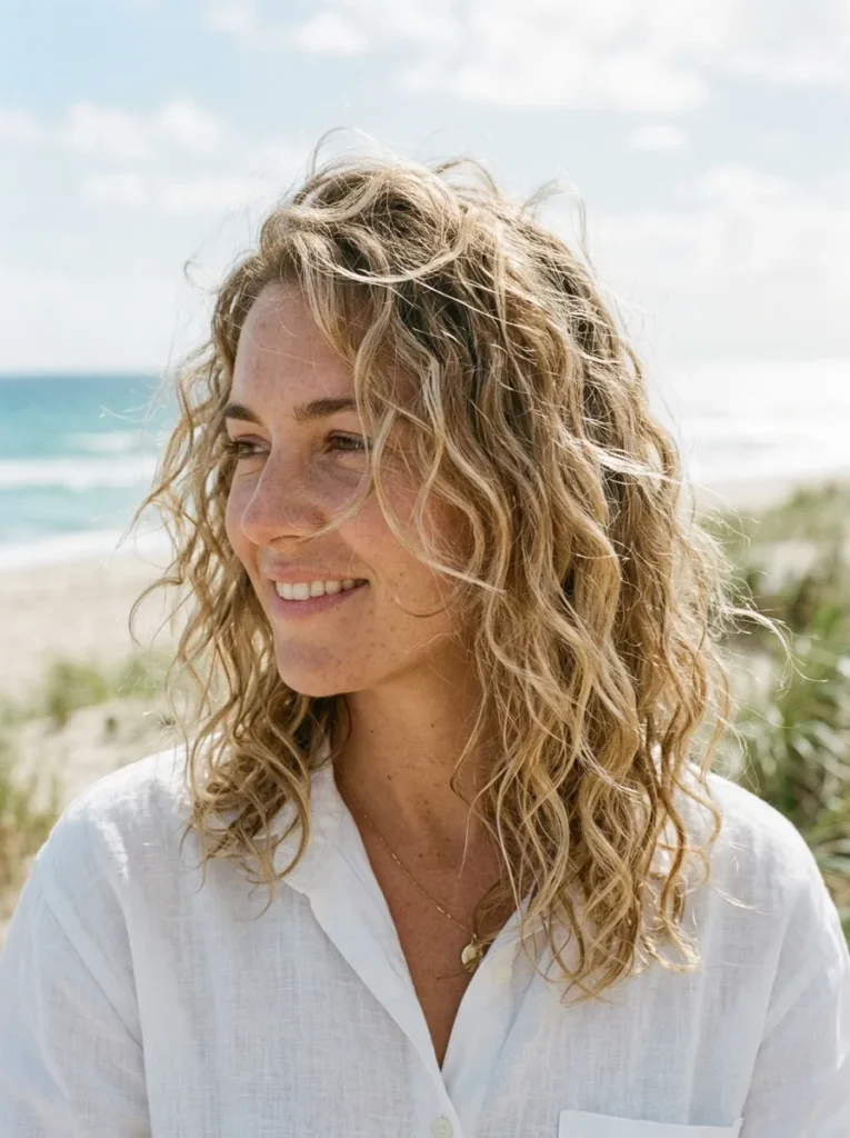 Beachy Face Framing Curls