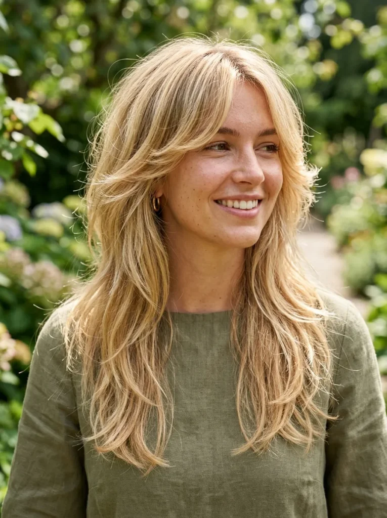 Blonde Shaggy Wolf Cut