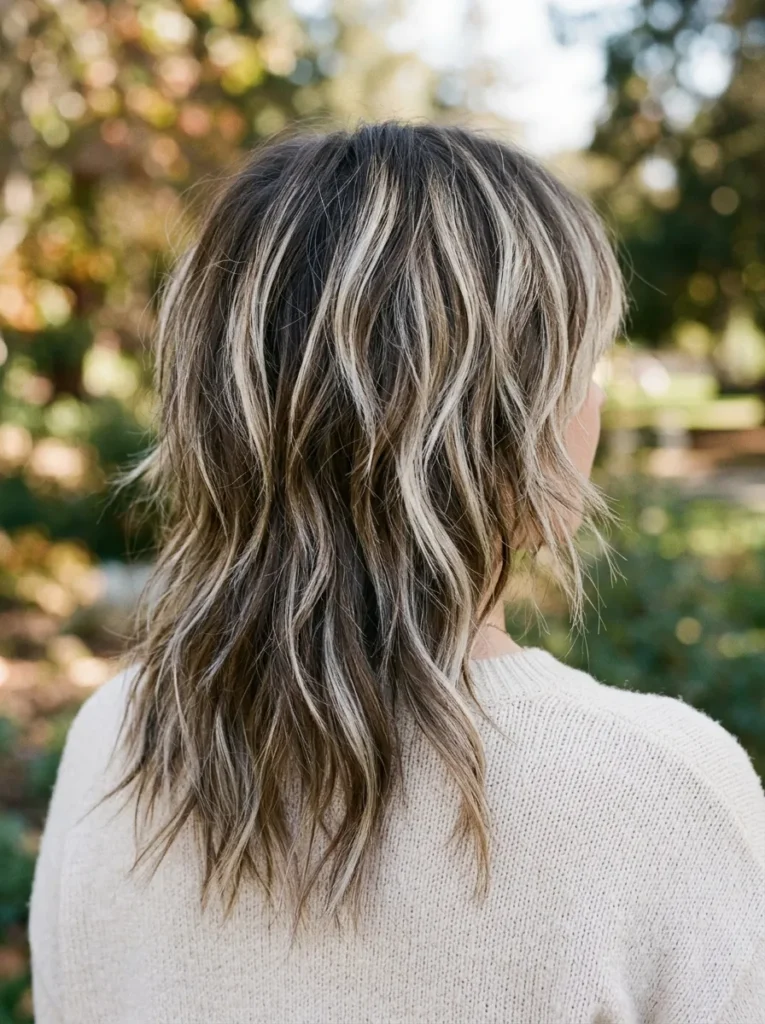 Bold Balayage Wolf Cut