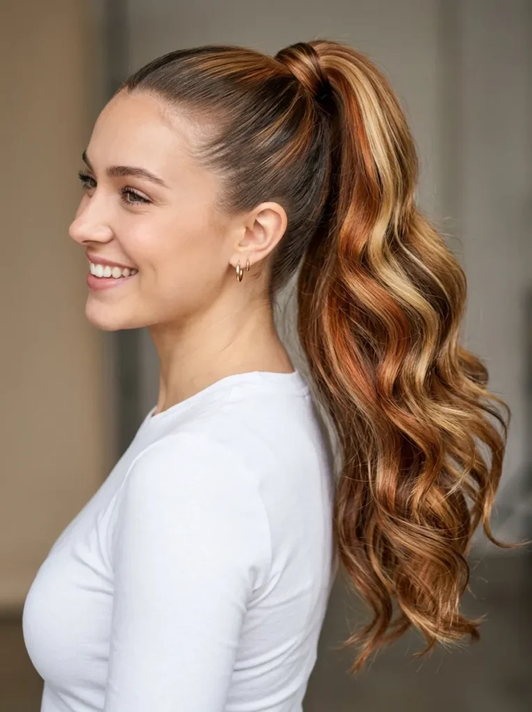 Bold Calico Ponytail