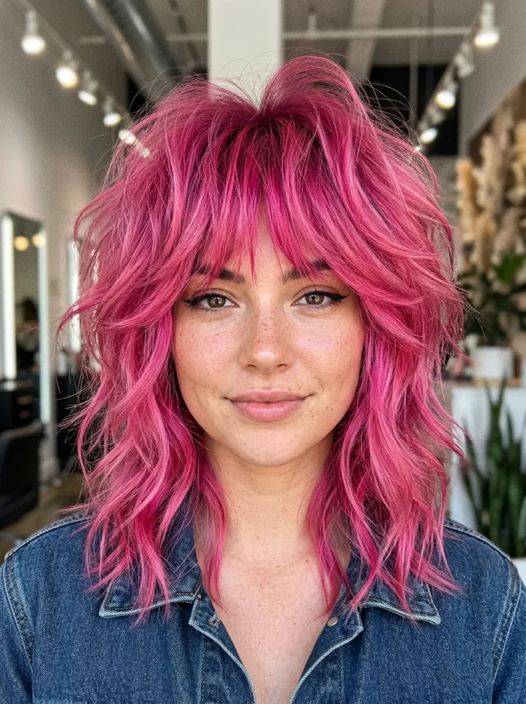 Bold Pink Wolf Layers