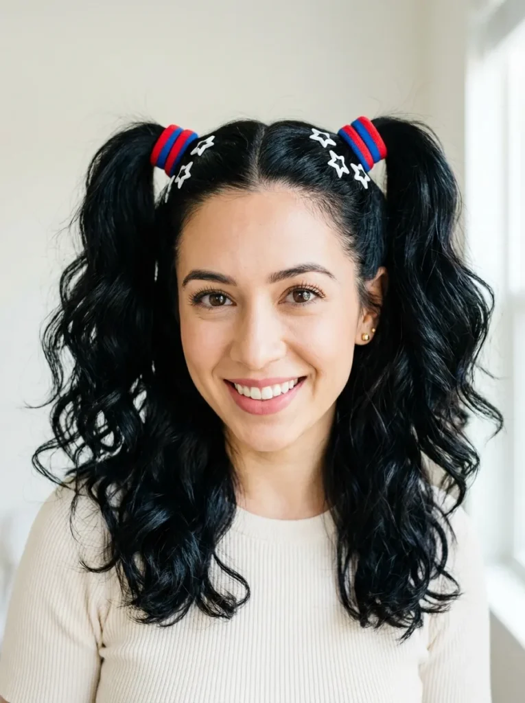 Bold Stripe Pigtails