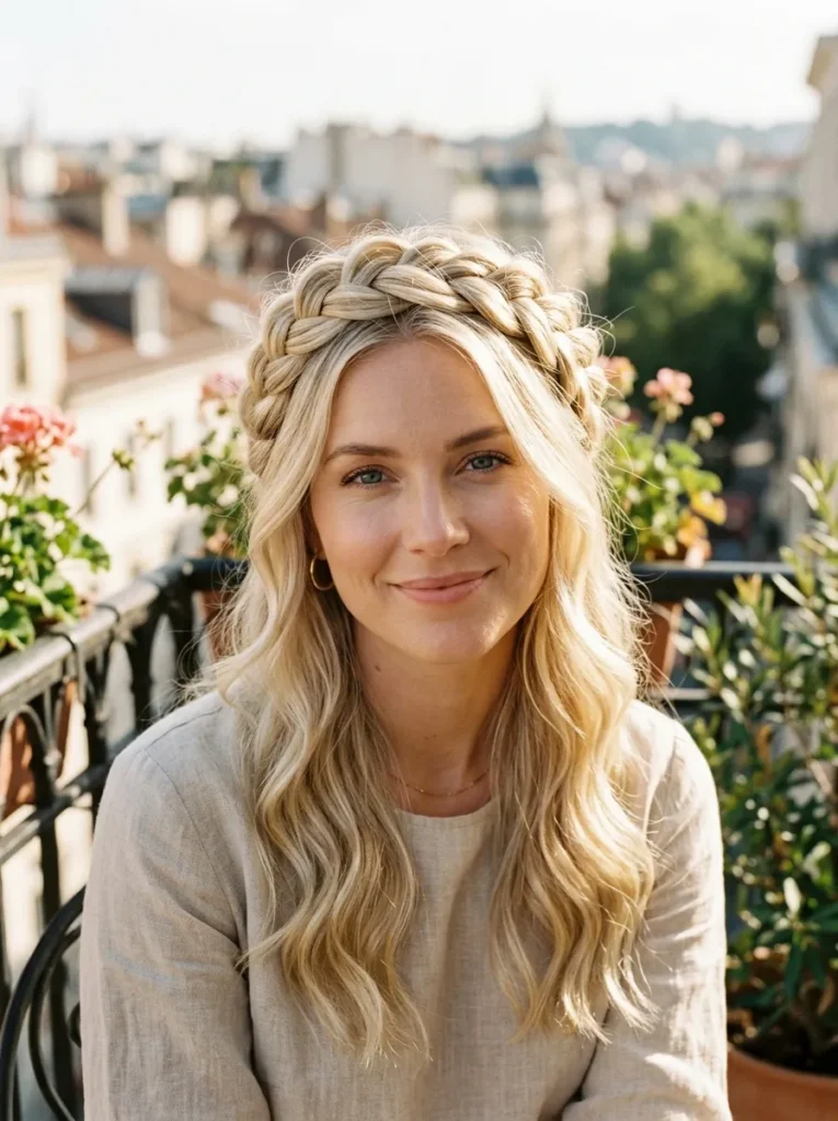 Braided Blonde Crown