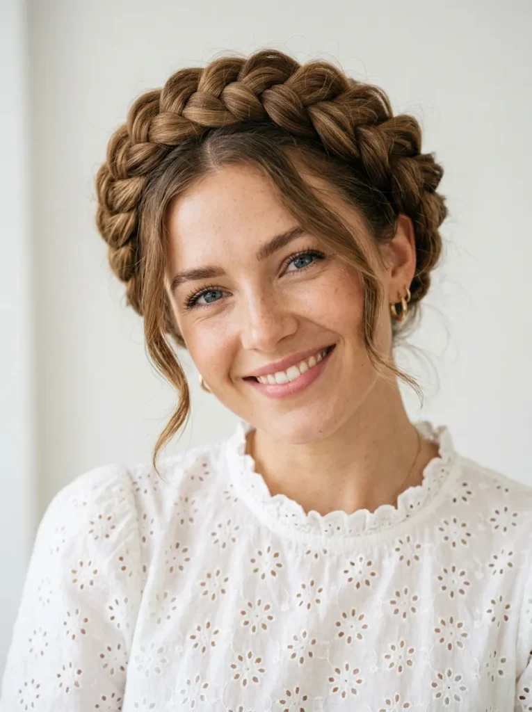 Braided Crown Updo