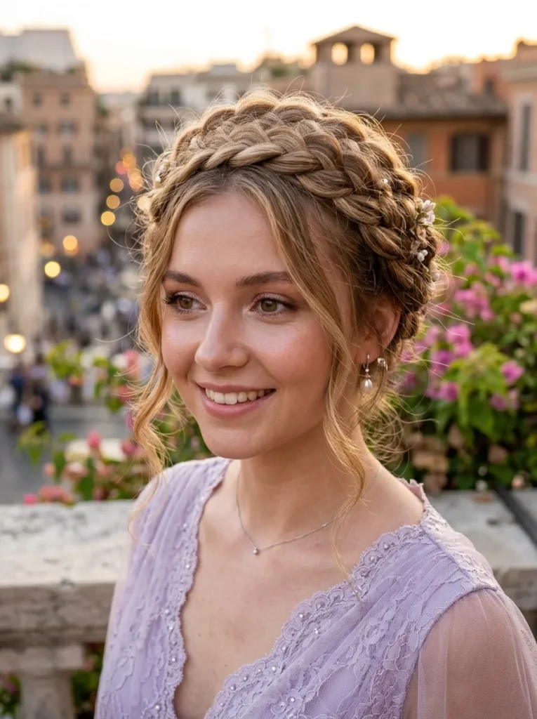 Braided Crown Updo