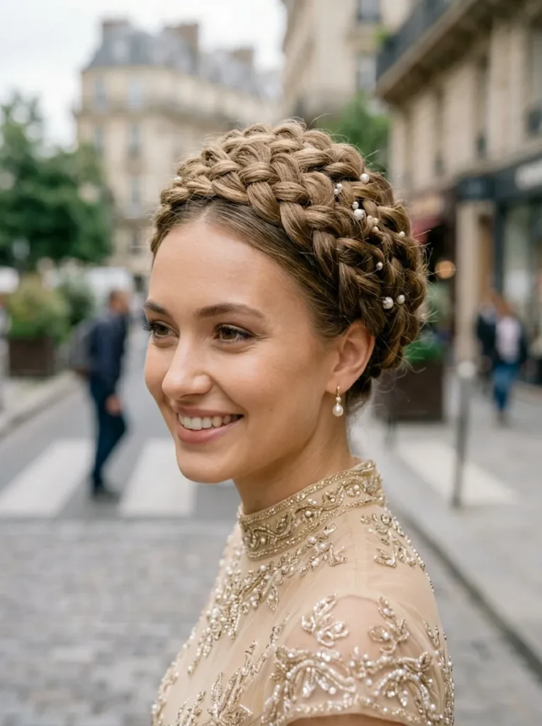 Braided Crown Updo