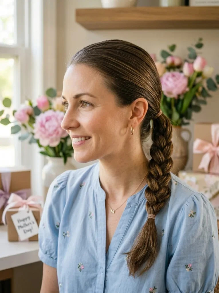 Braided Low Ponytail