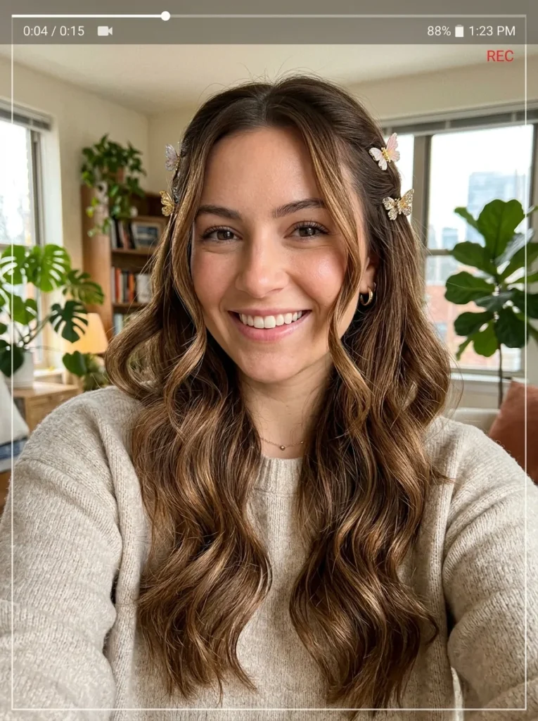 Brown Sugar Butterfly Clips